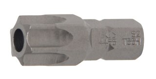 Bit | Länge 30 mm | Antrieb Außensechskant 8 mm (5/16") | T-Profil (für Torx) mit Bohrung T55