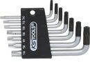 Torx-Winkelstiftschl&uuml;ssel-Satz mit Bohrung, kurz, 7-tlgTB10-TB40