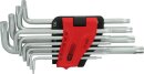 Torx-Winkelstiftschlüssel-Satz, lang, 10-tlg