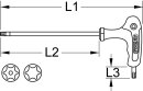 T-Griff-Torx-Winkelstiftschl&uuml;ssel,Bohrung, TB9