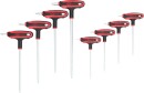 T-Griff-Torx-Winkelstiftschl&uuml;ssel-Satz, 8-tlgBohrung