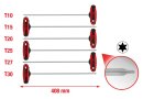 T-Griff-Torx-Winkelstiftschl&uuml;ssel-Satz, 6-tlg