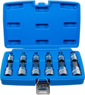 Bit-Einsatz-Satz | Antrieb Innenvierkant 12,5 mm (1/2") | Innensechskant 5 - 22 mm | 12-tlg.