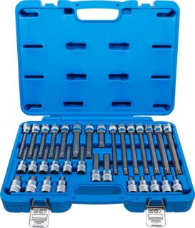 Bit-Einsatz-Satz | Antrieb Innenvierkant 12,5 mm (1/2") | Keil-Profil (für RIBE) | 32-tlg.