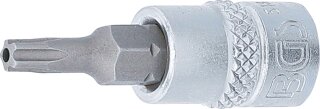 Bit-Einsatz | Antrieb Innenvierkant 6,3 mm (1/4") | TS-Profil (für Torx Plus) mit Bohrung TS20