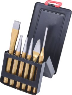 Kombi-Werkzeugsatz, 6-tlg in Blechklappkassette