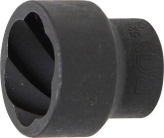 Spiral-Profil-Steckschlüssel-Einsatz / Schraubenausdreher | Antrieb Innenvierkant 12,5 mm (1/2") | SW 27 mm