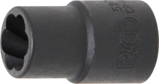 Spiral-Profil-Steckschlüssel-Einsatz / Schraubenausdreher | Antrieb Innenvierkant 10 mm (3/8") | SW 11 mm