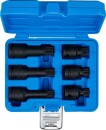 Kraft-Bit-Einsatz-Satz | Antrieb Innenvierkant 12,5 mm (1/2") | Innenvielzahn (f&uuml;r XZN) M14 - M18 | 6-tlg.