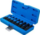 Kraft-Bit-Einsatz-Satz | Antrieb Innenvierkant 12,5 mm (1/2") | Innensechskant 5 - 19 mm | 8-tlg.