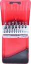 HSS-R Spiralbohrer-Satz, Stahlblechkassette, 19-tlg, 1-10mm