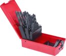 HSS-R Spiralbohrer-Satz, Kunststoffkassette, 25-tlg, 1-13mm