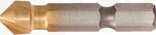 1/4" HSS TiN Kegel- und Entgratsenker-Bit 90°, 20,5mm