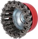 Rostfreie Stahldrahttopfbürste 0,5mm, Ø 75mm