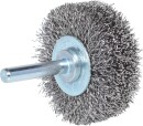 Rostfreie Stahldrahtb&uuml;rstenscheibe 0,3mm, &Oslash; 50mm