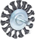 Stahldrahtrundb&uuml;rste 0,3mm, &Oslash; 75mm