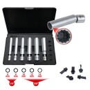 1/4" + 3/8" Spezial-Gl&uuml;h- und Z&uuml;ndkerzen-Stecknuss-Satz mit Gelenk, 11-tlg