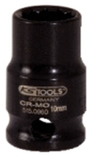 3/8" 12-kant-Kraft-Stecknuss, kurz, 10mm