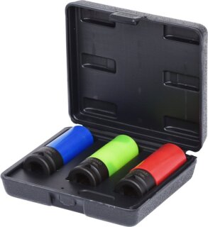 1/2" Alu-Felgen Kraft-Stecknuss-Satz robust, 3-tlg