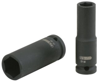 1/2" Sechskant-Kraft-Stecknuss, lang, 9mm