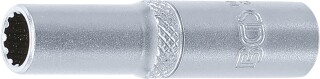 Steckschlüssel-Einsatz Gear Lock, tief | Antrieb Innenvierkant 6,3 mm (1/4") | SW 7 mm