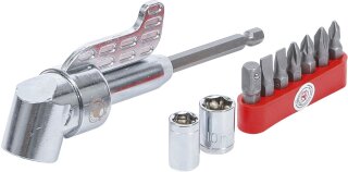 Winkelschrauber-Vorsatz für Bohrmaschinen | 10-tlg.