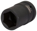 1" Sechskant-Kraft-Stecknuss, mittel lang, 27mm