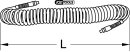 PU-Druckluft-Spiralschlauch, &Oslash; 10mm