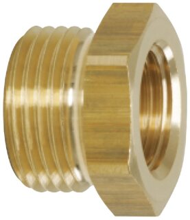 Messing-Reduziernippel, G3/8"AG x G1/4"IG