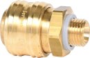 Messing-Kupplung mit Au&szlig;engewinde, G1/4"AG