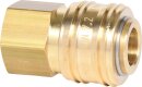 Messing-Kupplung mit Innengewinde, G1/4"IG