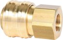 Messing-Kupplung mit Innengewinde, G1/4"IG