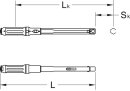 14x18mm ERGOTORQUE&reg;precision Einsteck-Drehmomentschl&uuml;ssel, 110-550Nm