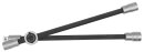Rad-Kreuzschl&uuml;ssel mit Gleitgelenk f&uuml;r PKW, 1/2"x17x19x21mm