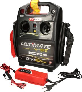 12 V / 24 V Kondensator-Booster - mobiles Starthilfegerät 4700 A / 3700A