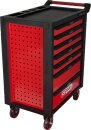 RACINGline SCHWARZ/ROT Werkstattwagen mit 7 Schubladen