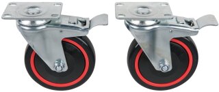 RACINGline Lenkrollensatz, mit Roll- und Drehbremse