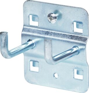 Doppelter Werkzeughalter mit senkrechtem Hakenende, Ø 6 mm, 35mm