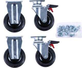 Rollen-Satz zu PERFORMANCEplus Werkstattwagen inkl. Schrauben