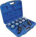 Zug- und Druckh&uuml;lsen-Satz | mit 4 Spindeln | 24-tlg.