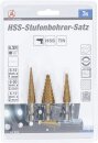 HSS-Stufenbohrer-Satz | 3 - 20 mm | 3-tlg.