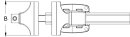 Parallel-Schraubstock ohne Drehteller, 90 mm