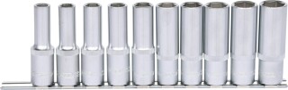 1/2" Sechskant-Stecknuss-Satz, lang, 10-tlg 10-19mm