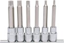 1/2" CHROMEplus Bit-Stecknuss-Satz XZN, lang, 6-tlg...