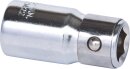 1/4" CHROMEplus Bit-Adapter-Stecknuss,f&uuml;r Bits 1/4"mit Spannring