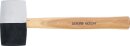 Gummihammer | Hickory-Stiel | schwarz-wei&szlig;er Kopf | &Oslash; 63 mm | 840 g