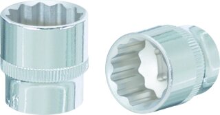 3/8" CHROMEplus 12-kant-Stecknuss, 6mm