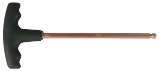 BERYLLIUMplus Innensechskant-Winkelstiftschlüssel, T-Griff 4 mm ,mit Kugelkopf