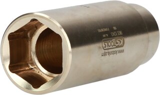 BRONZEplus Stecknuss 1/2" 16mm 6-kant lang