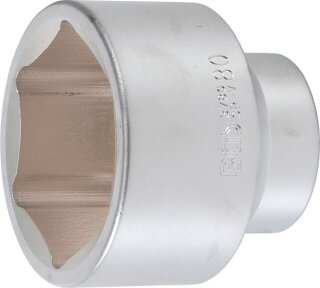 Steckschlüssel-Einsatz Sechskant | Antrieb Innenvierkant 25 mm (1") | SW 80 mm